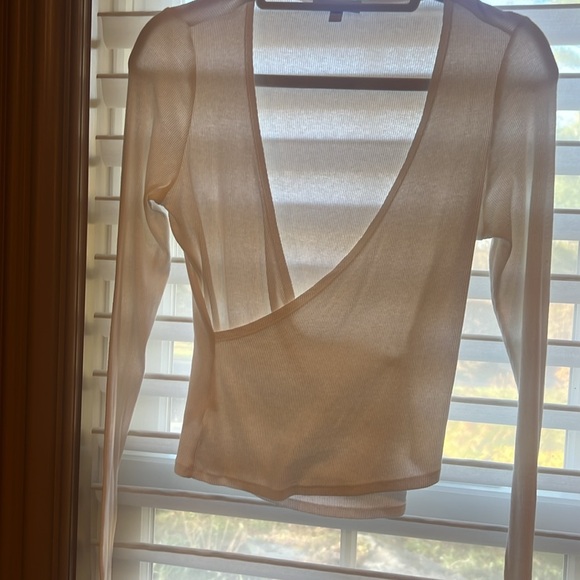 Beyond Yoga Wrap Long Sleeve Top - sz M - Picture 4 of 4